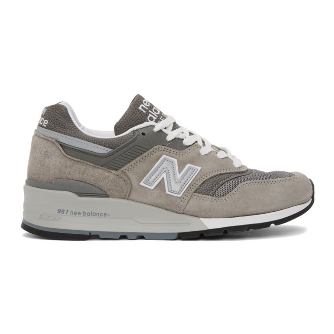 Photo: New Balance Grey Made In US 997 Sneakers