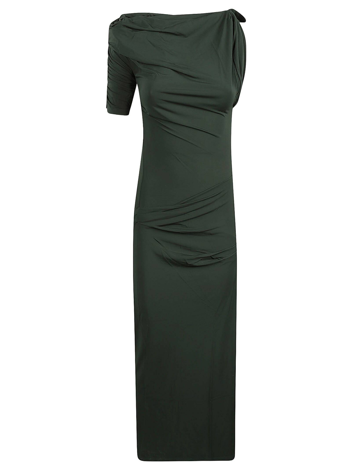 Jacquemus Ruched Slip Flared Dress Jacquemus