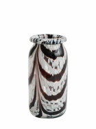 HAY Splash Xs Coffee Swirl Roll Neck Vase