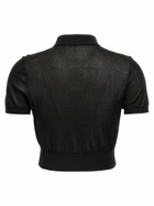 T by Alexander Wang Cropped Polo Shirt