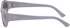 Dries Van Noten Purple Linda Farrow Edition Goggle Sunglasses