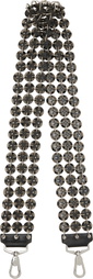 Stefan Cooke Black & Silver Button Bag Strap