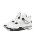 Air Jordan 4 Retro OG (GS) in White/Red/Grey