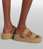 Prada Leather platform sandals