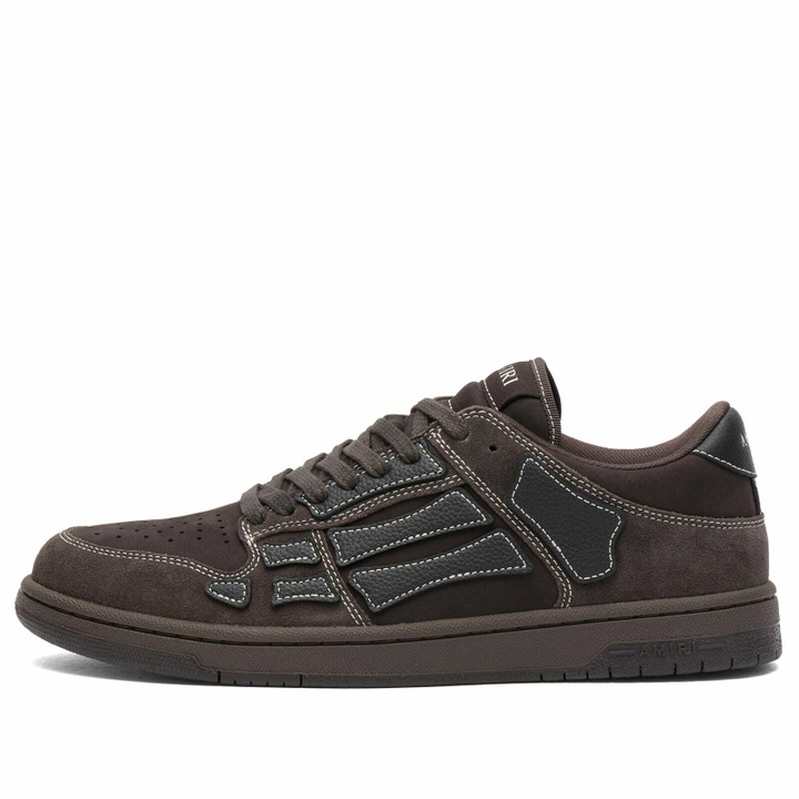 Photo: Amiri Men's Skel Low Top Sneaker in Brown