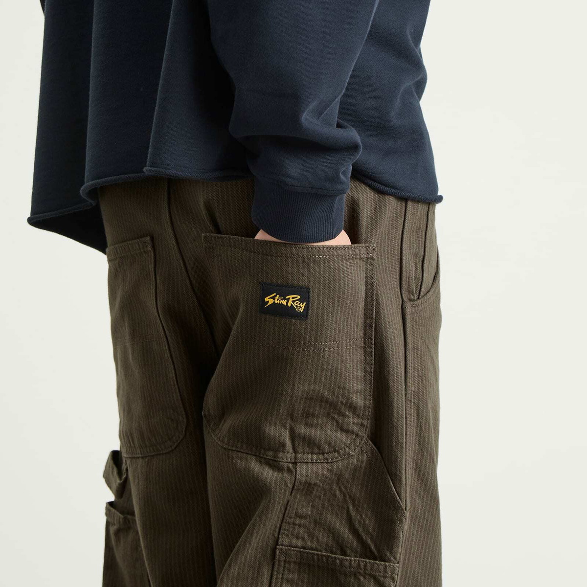 Stan Ray Men's Big Job Painter Pant in Overdyed Black Hickory