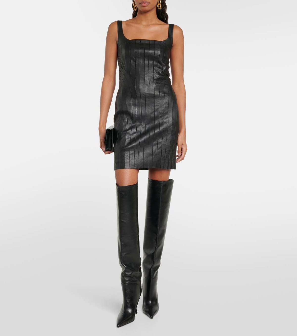 Stouls Nino leather minidress