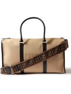 Fendi - Leather-Trimmed Logo-Appliquéd Canvas Holdall