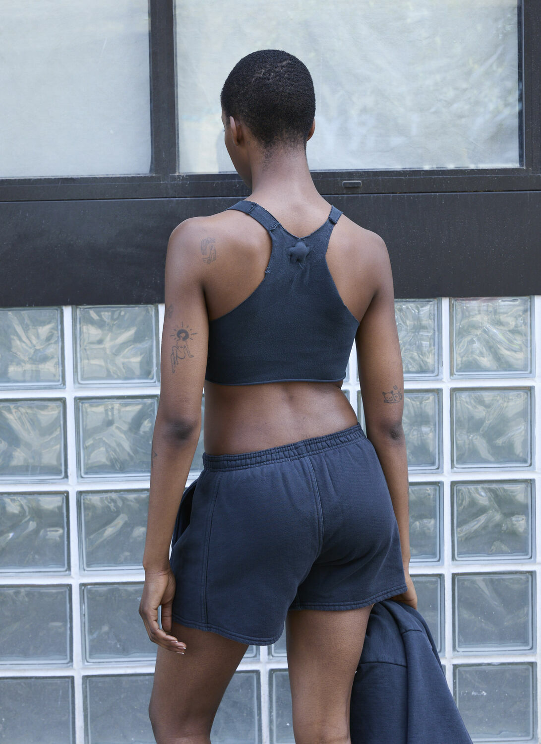 GREG ROSS Raw Cut Bra Top