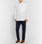 Barena - Oversized Grandad-Collar Cotton-Poplin Half-Placket Shirt - White