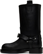 Burberry Black Saddle Low Boots