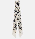 Valentino Apres L'Hiver floral silk scarf
