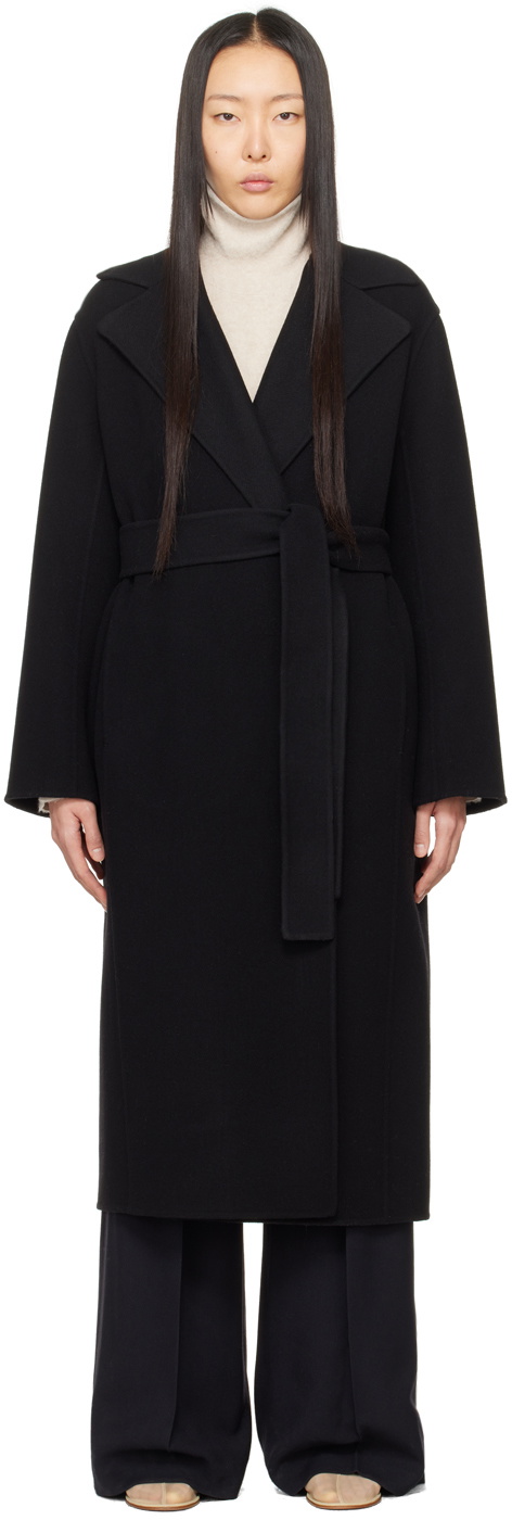 The Row Black Malika Coat The Row