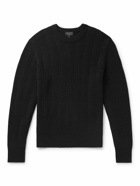 Rag & Bone - Durham Herringbone Cashmere Sweater - Black