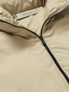 FEAR OF GOD ESSENTIALS - Logo-Appliquéd Padded Shell Half-Zip Jacket - Brown