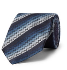 Missoni - 7cm Crochet-Knit Silk Tie - Blue