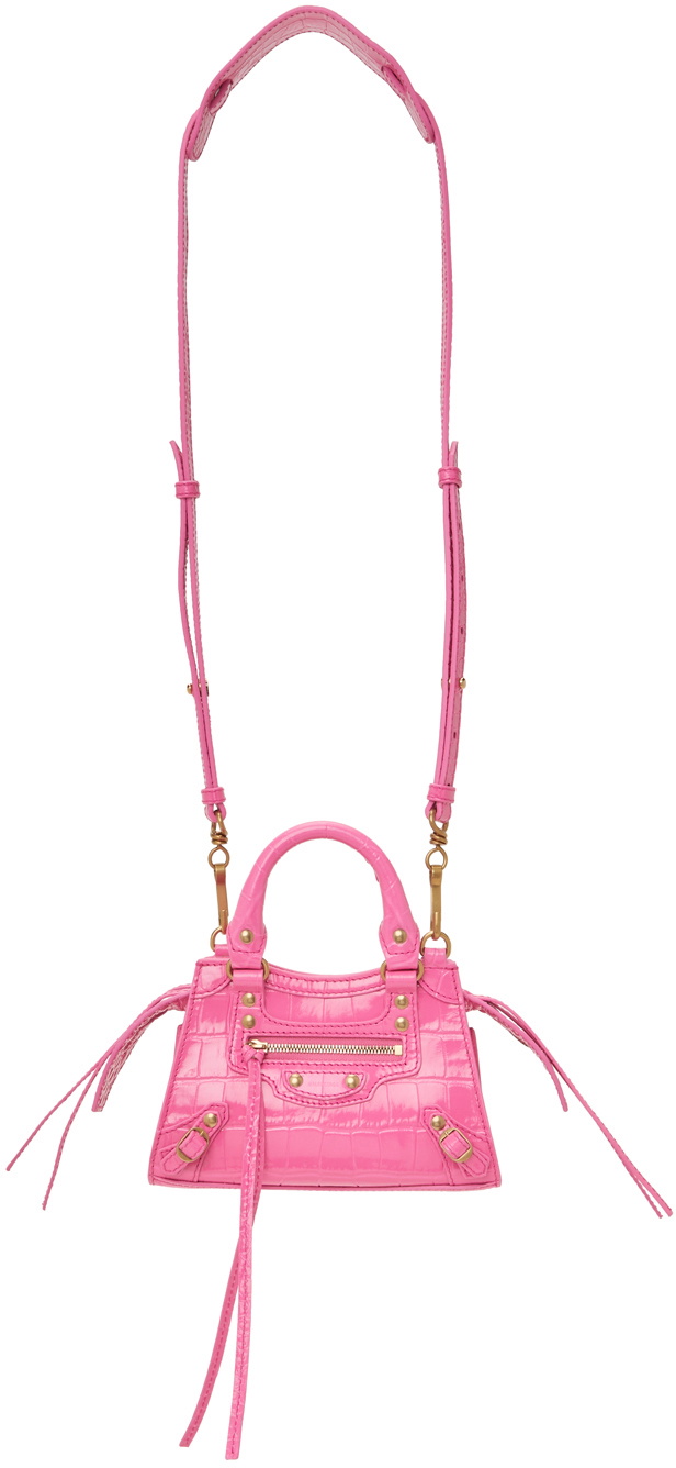 Balenciaga Pink 2021 Neo Classic Multi Pocket Strap Bag