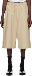 WILLY CHAVARRIA Beige Exposed Boxers Shorts