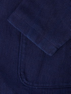 Blue Blue Japan - Sashiko Cotton-Piqué Suit Jacket - Blue