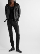 John Elliott - Cast 2 Skinny-Fit Leather Trousers - Black