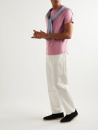Loro Piana - Slim-Fit Silk and Cotton-Blend Jersey T-Shirt - Pink
