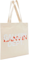 Lanvin Beige Gallery Dept. Edition Tote