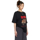 LU'U DAN Black Leopard Graphic T-shirt
