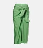 Jade Swim Nyla satin beach cover-up