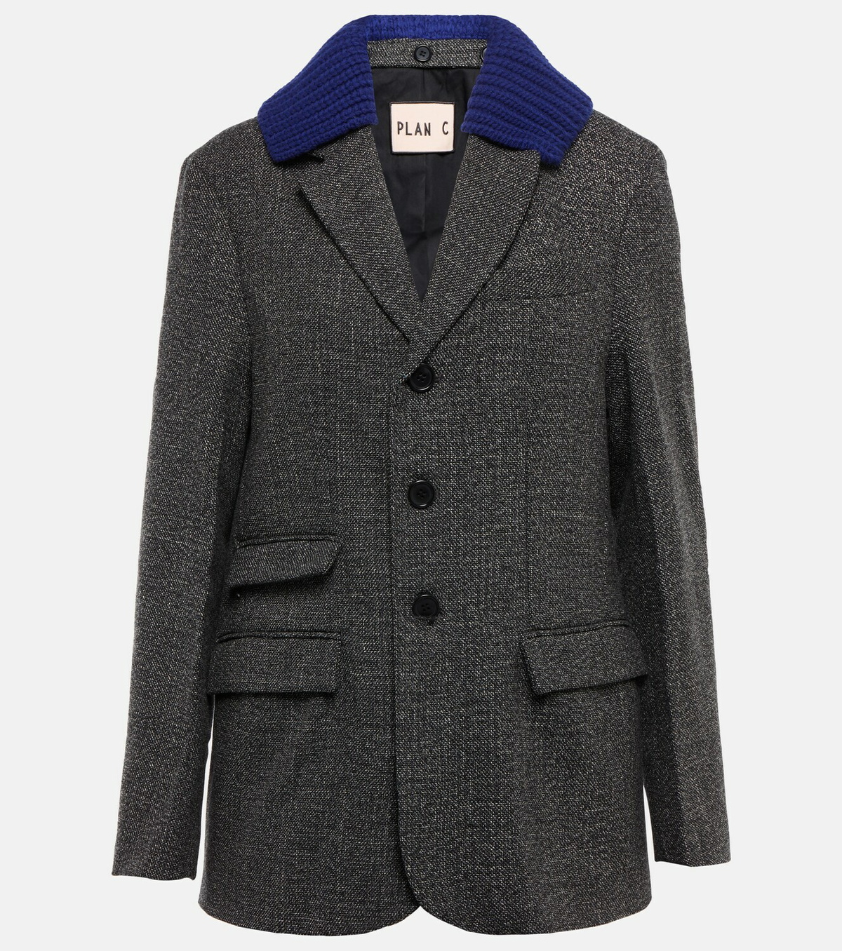Plan C - Wool and cotton blazer