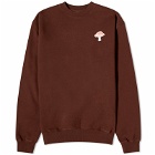 Foret Men's Agaric Mush Sweatshirt in Deep Brown