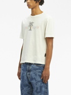 PALM ANGELS - Cotton-linen Blend T-shirt