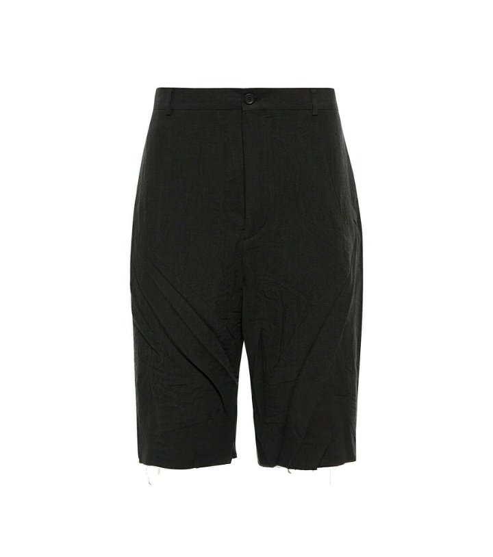 Photo: Balenciaga - Linen mid-rise shorts