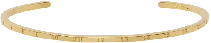 Photo: Maison Margiela Gold Mini Numbers Cuff Bracelet