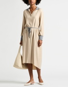 Peserico Womens Midi dress in Beige
