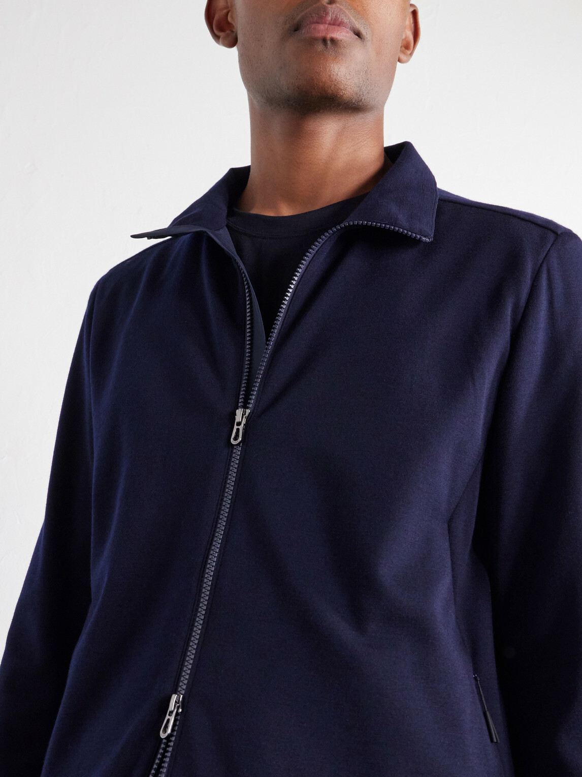 SEASE - Explorer Wool-Blend Zip-Up Ski Mid-Layer - Blue