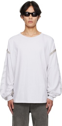 ALEXANDER DIGENOVA Off-White Taped Seam Long Sleeve T-shirt