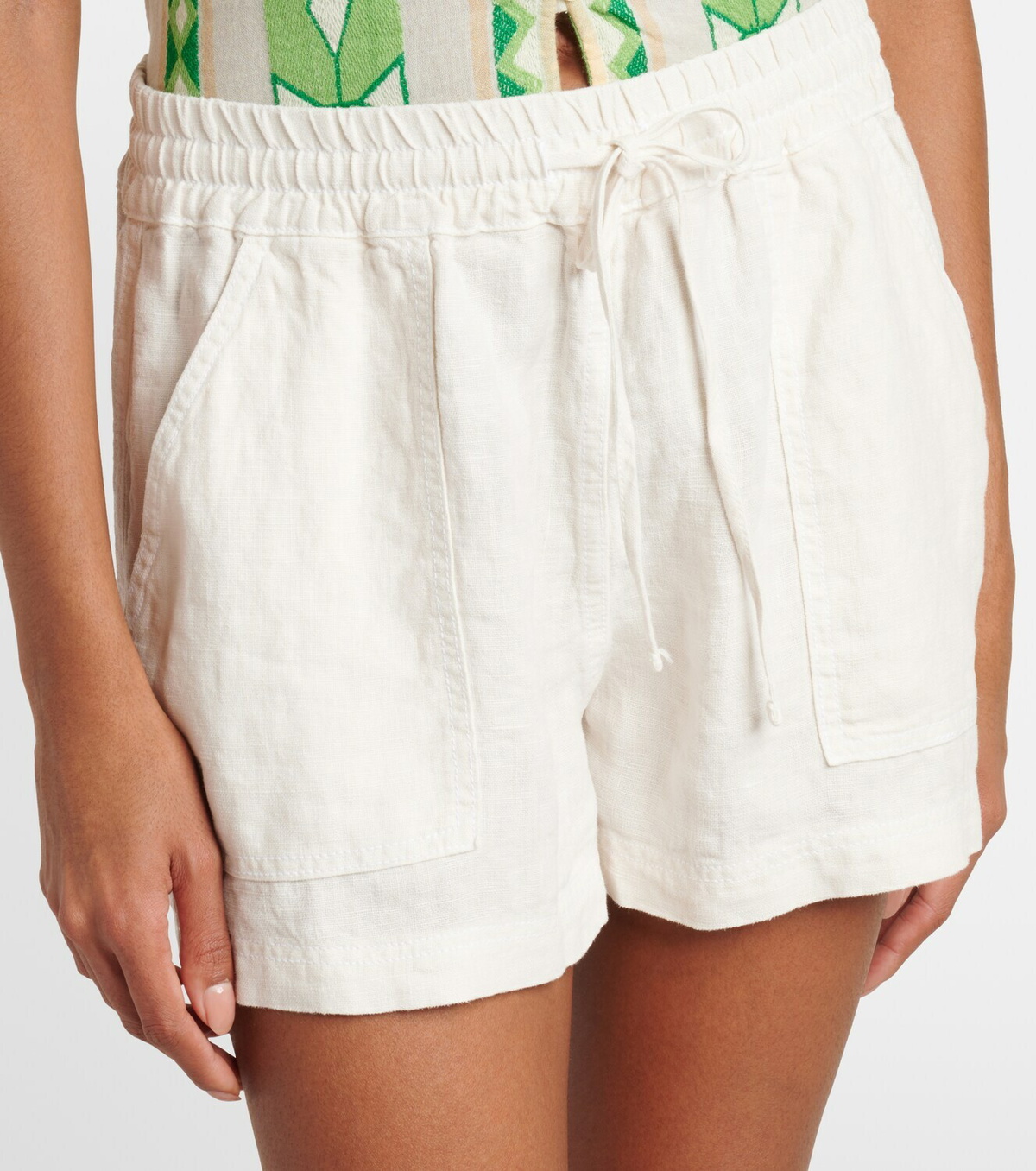 Velvet Sutton linen shorts