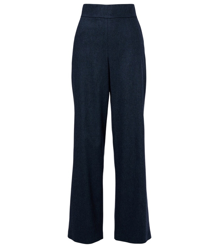 Photo: Eleventy Wool and cashmere wide-leg pants