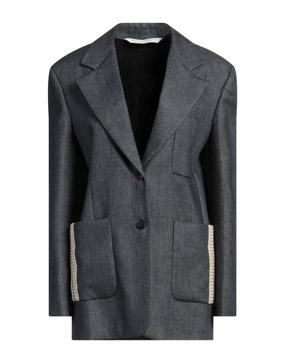 Palm Angels Womens Blazer Slate in Blue