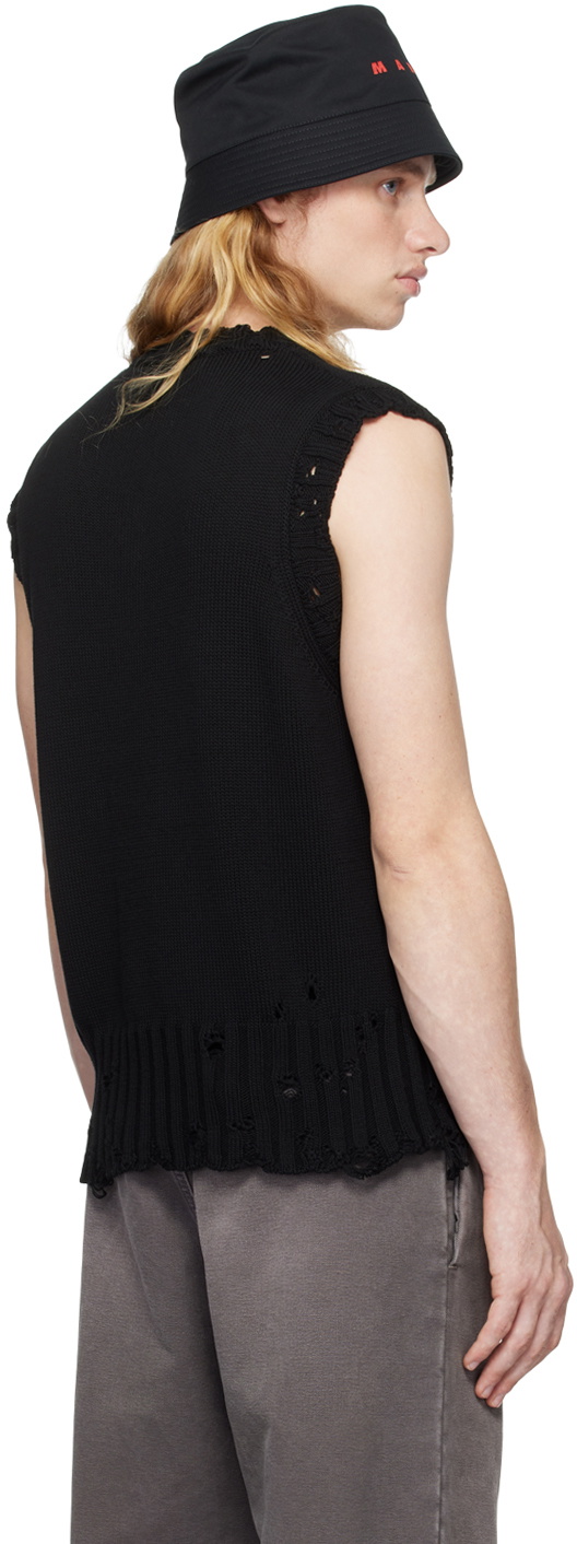 Marni Black V-Neck Vest