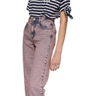 Stella McCartney Pink Washed Cropped Jeans