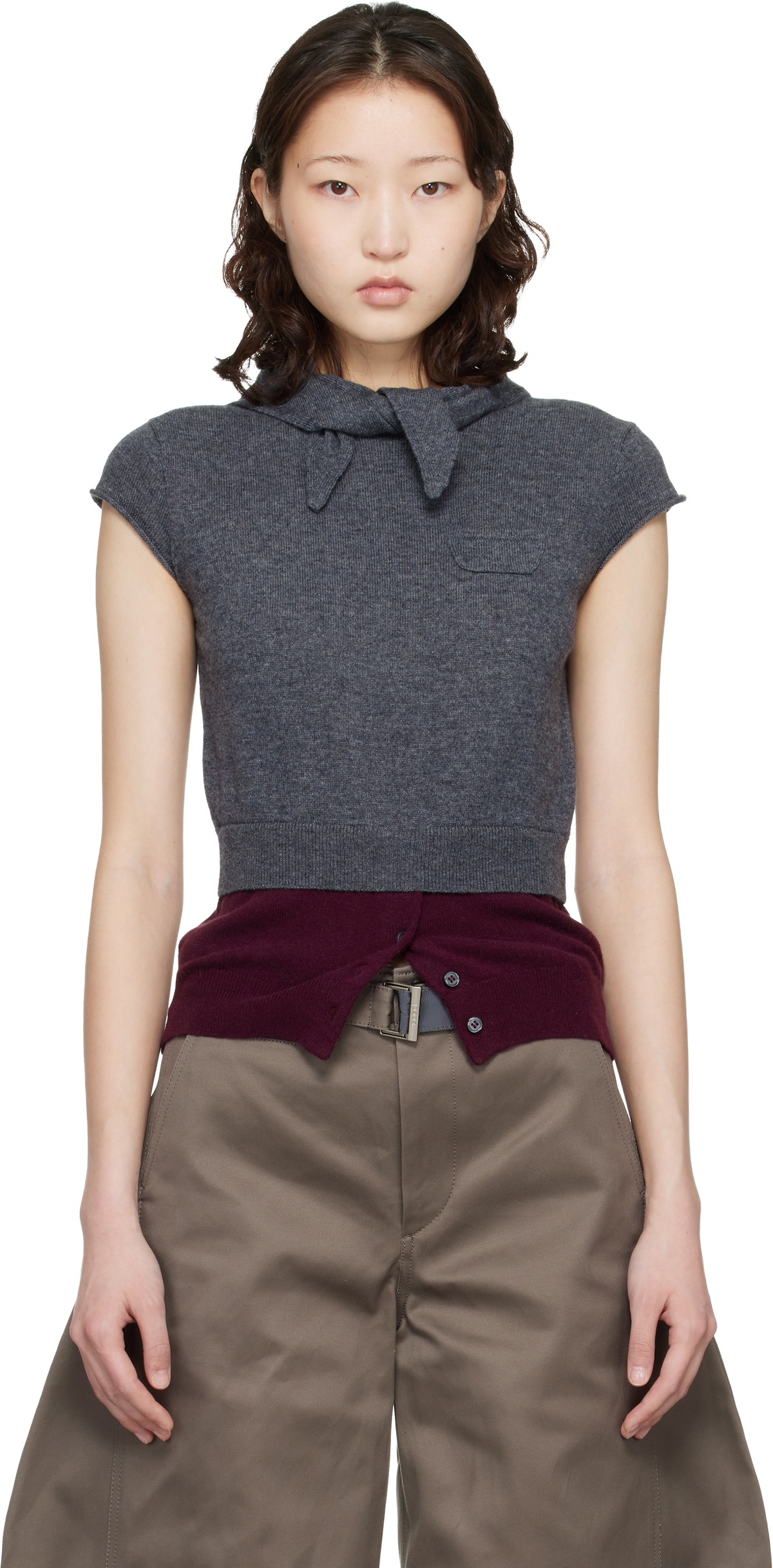 Meryll Rogge Green Hood Scarf Beanie Meryll Rogge