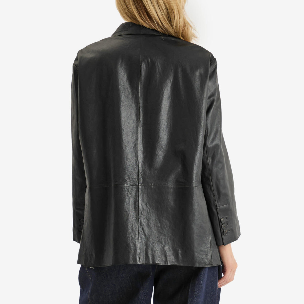 Weekend by Max Mara Women's Marat Leather Jacket in Black
