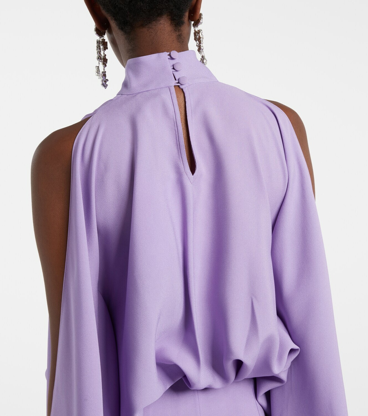 Taller Marmo Bacall draped satin gown