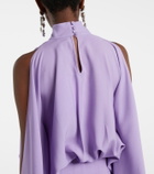 Taller Marmo Bacall draped satin gown