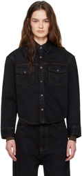 WARDROBE.NYC Black Denim Shirt Jacket