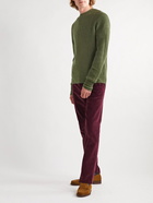 Sid Mashburn - Slim-Fit Ribbed Merino Wool-Blend Sweater - Green