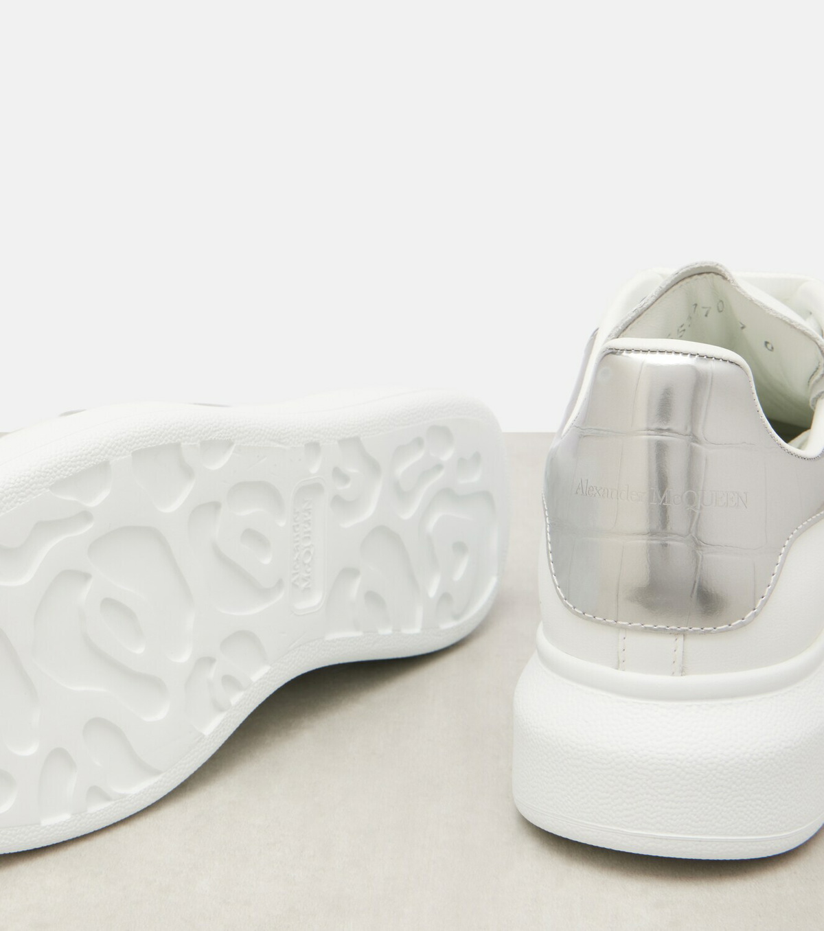 McQueen Oversized leather sneakers