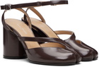 Maison Margiela Brown Tabi Pump Heeled Sandals