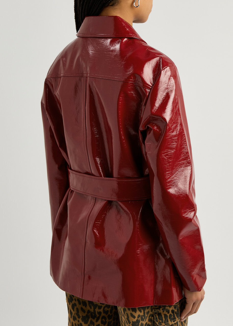 Kitri Beatrix Vinyl Jacket Red